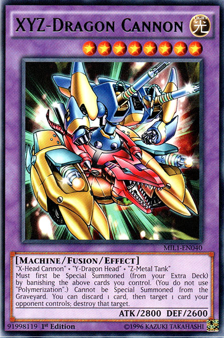 XYZ-Dragon Cannon [MIL1-EN040] Rare | The CG Realm