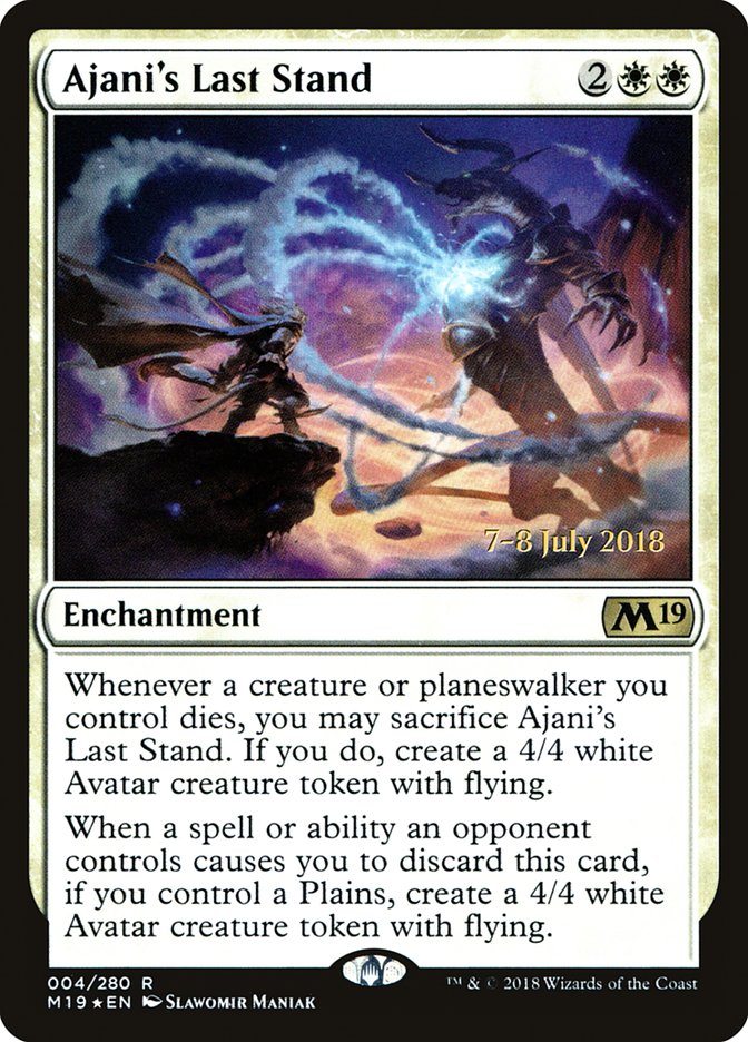 Ajani's Last Stand [Core Set 2019 Prerelease Promos] | The CG Realm