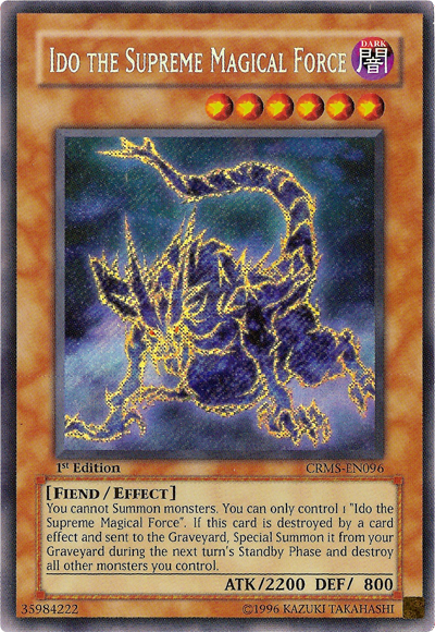 Ido the Supreme Magical Force [CRMS-EN096] Secret Rare | The CG Realm