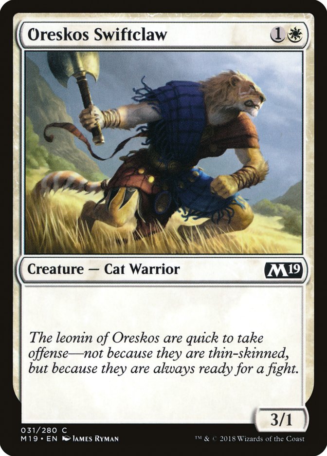 Oreskos Swiftclaw [Core Set 2019] | The CG Realm