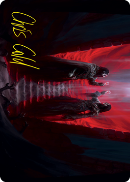 Vampires' Vengeance Art Card (Gold-Stamped Signature) [Innistrad: Crimson Vow Art Series] | The CG Realm