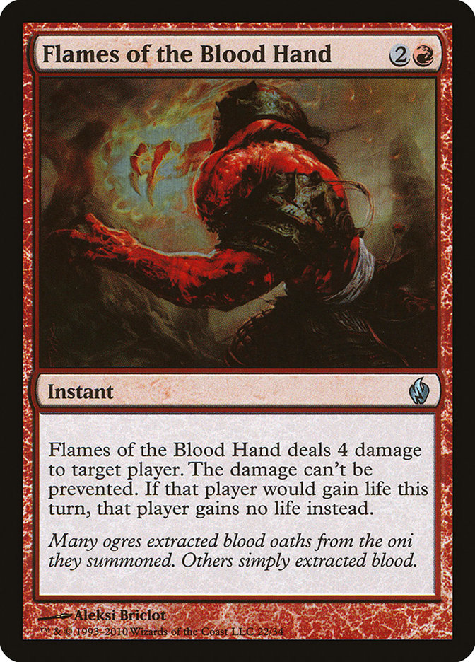 Flames of the Blood Hand [Premium Deck Series: Fire and Lightning] | The CG Realm