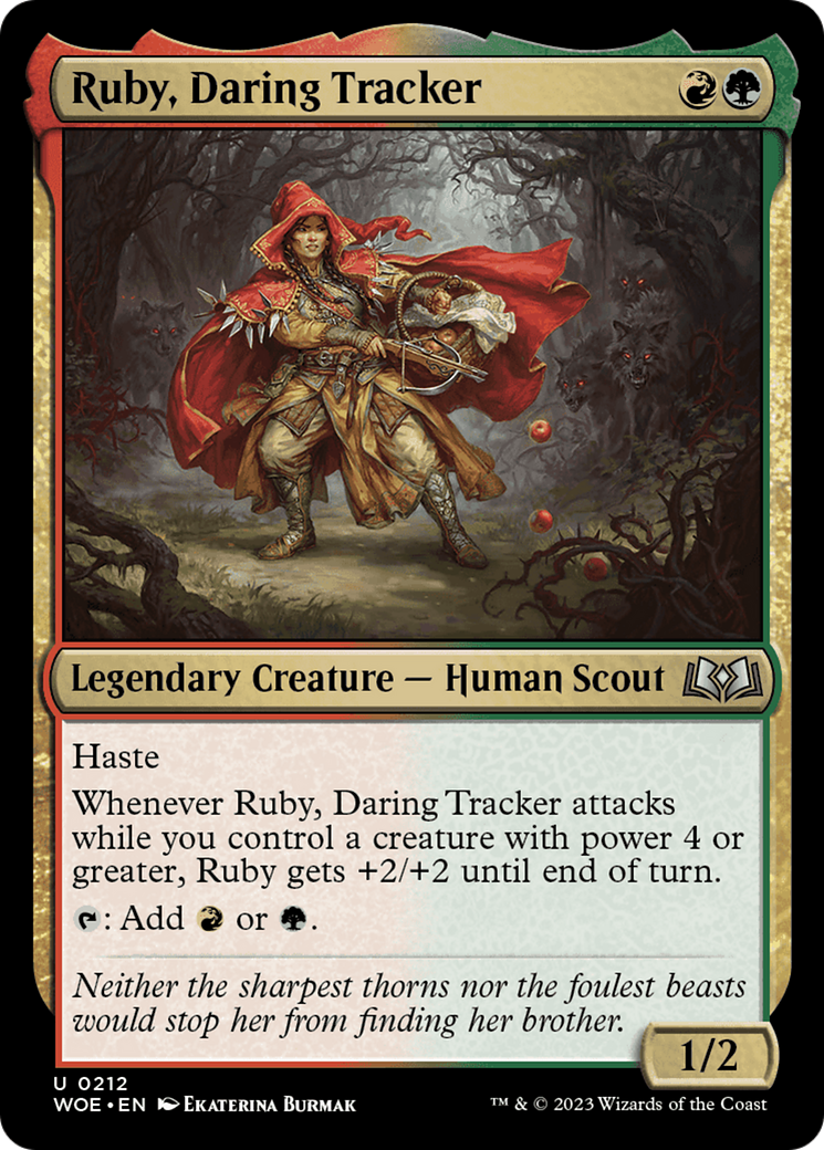 Ruby, Daring Tracker [Wilds of Eldraine] | The CG Realm