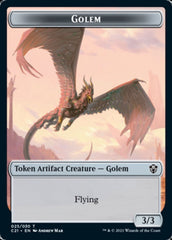 Golem (025) // Thopter Double-Sided Token [Commander 2021 Tokens] | The CG Realm