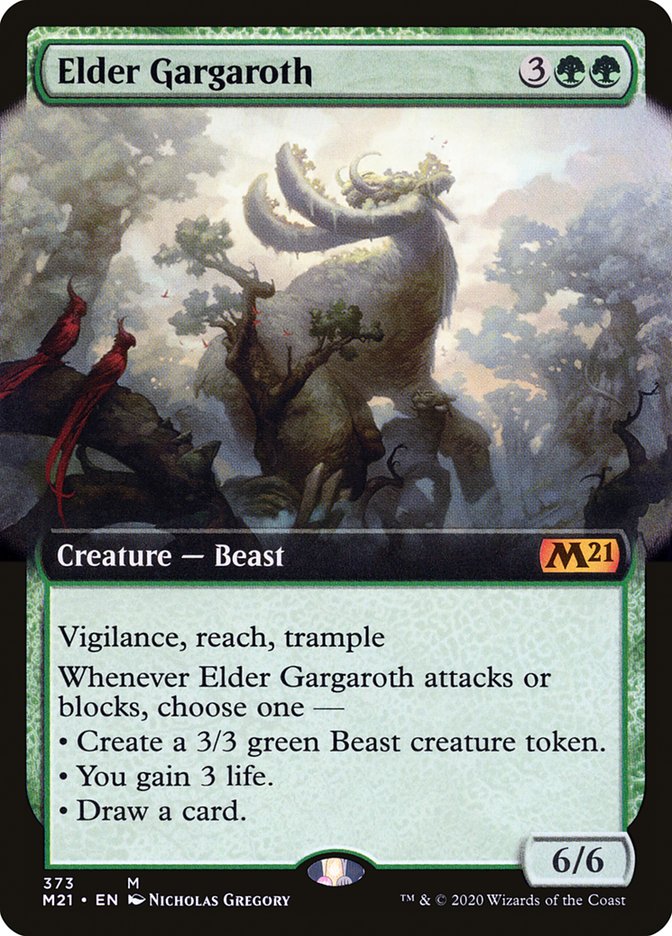 Elder Gargaroth (Extended Art) [Core Set 2021] | The CG Realm