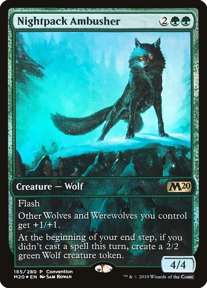 Nightpack Ambusher (Convention) (Full Art) [Core Set 2020 Promos] | The CG Realm