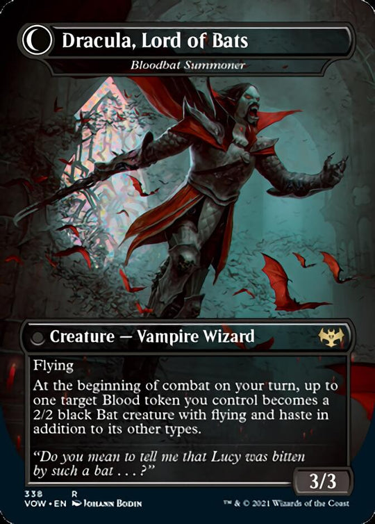 Dracula, Lord of Blood - Voldaren Bloodcaster (VOW-338) - Innistrad: Crimson Vow: (Double Faced Transform) (Borderless)