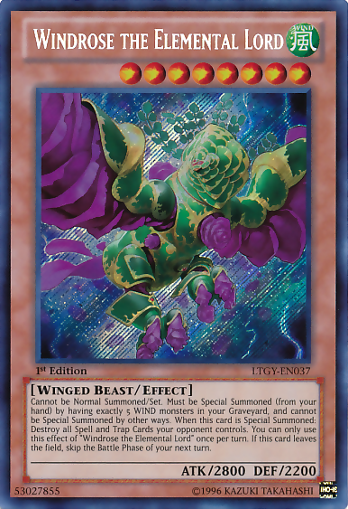 Windrose the Elemental Lord [LTGY-EN037] Secret Rare | The CG Realm