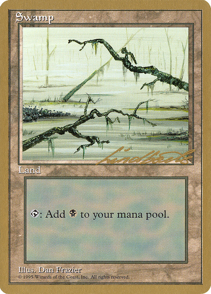 Swamp (ll371) (Leon Lindback) [Pro Tour Collector Set] | The CG Realm