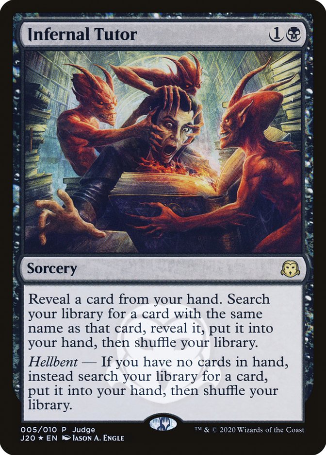 Infernal Tutor [Judge Gift Cards 2020] | The CG Realm