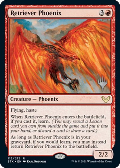 Retriever Phoenix (Promo Pack) [Strixhaven: School of Mages Promos] | The CG Realm