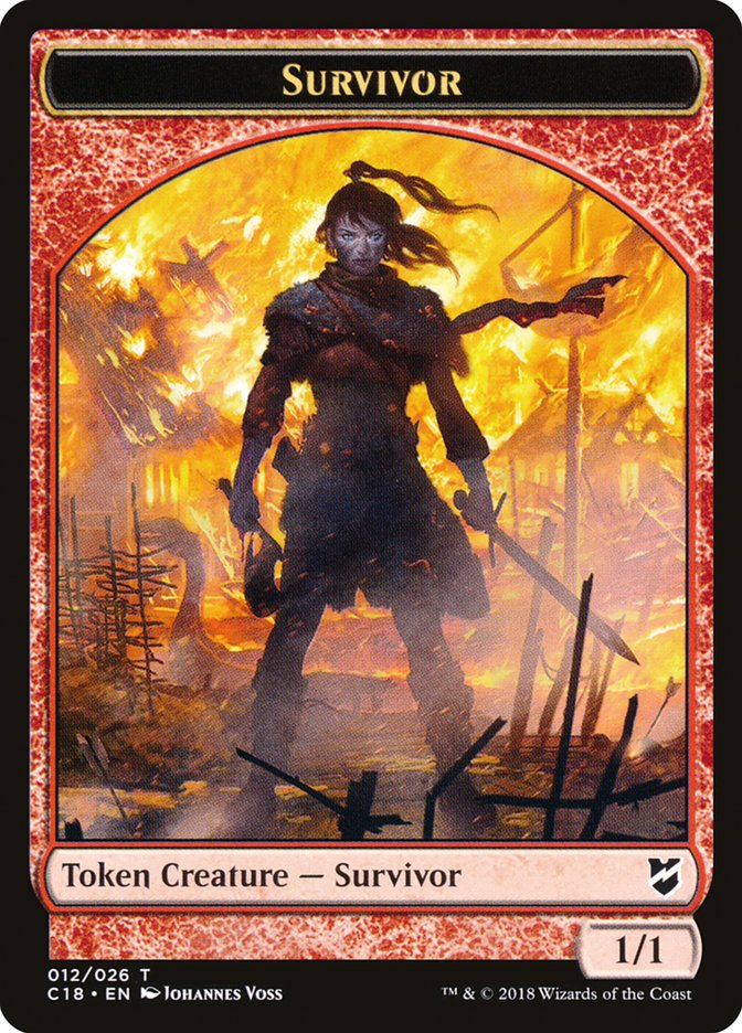Survivor Token [Commander 2018 Tokens] | The CG Realm