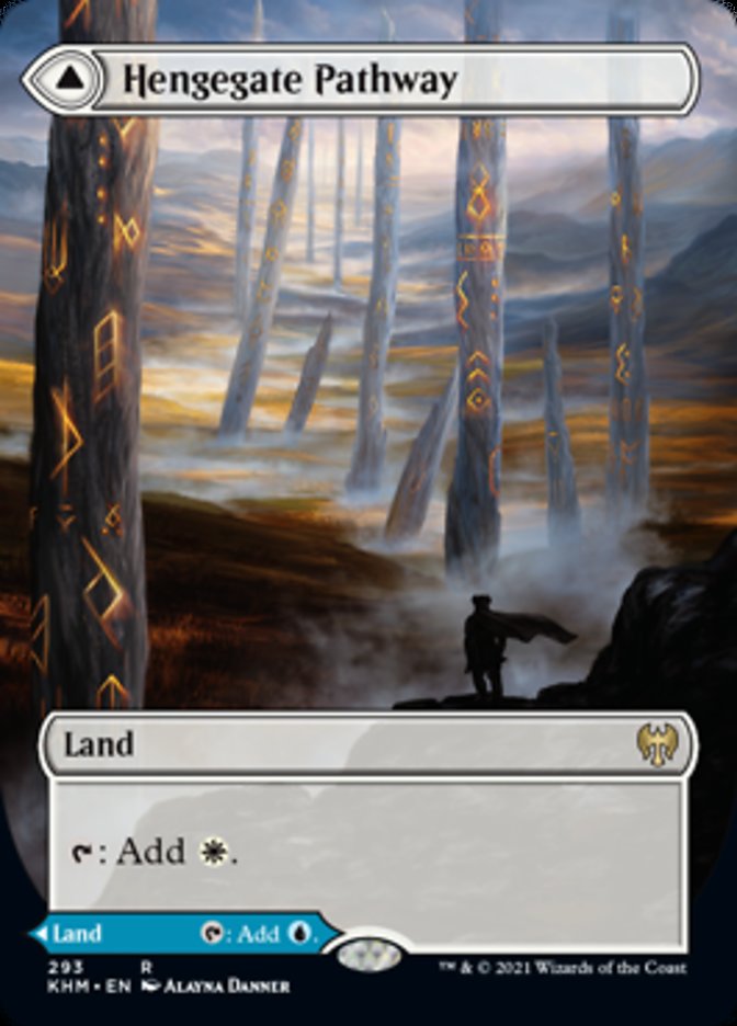 Hengegate Pathway // Mistgate Pathway (Borderless Alternate Art) [Kaldheim] | The CG Realm