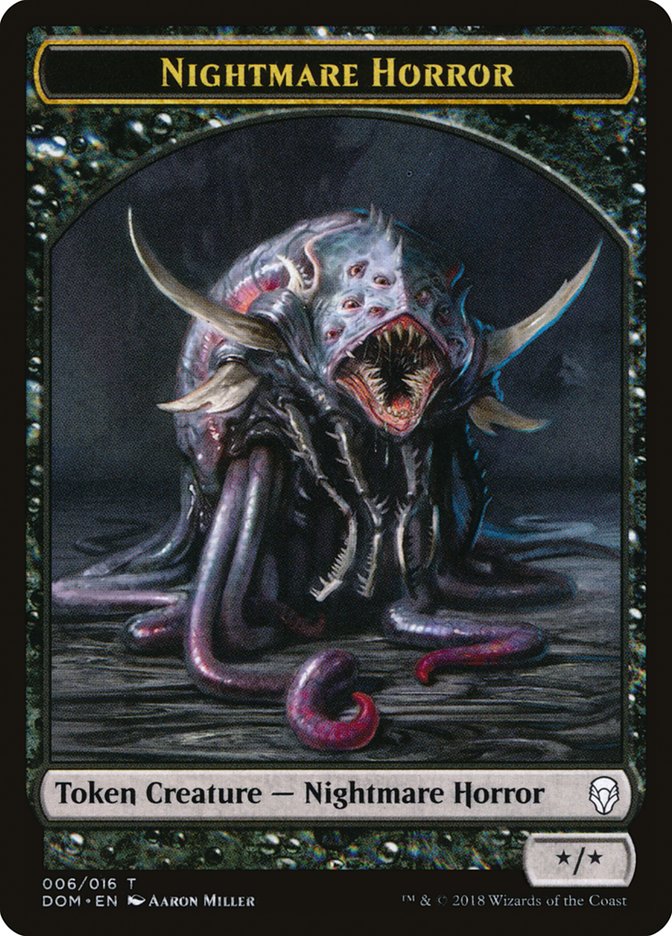 Nightmare Horror Token [Dominaria Tokens] | The CG Realm