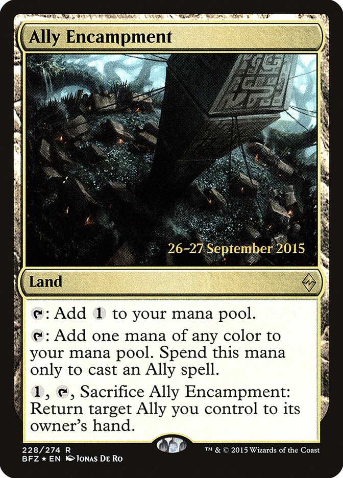 Ally Encampment [Battle for Zendikar Prerelease Promos] | The CG Realm