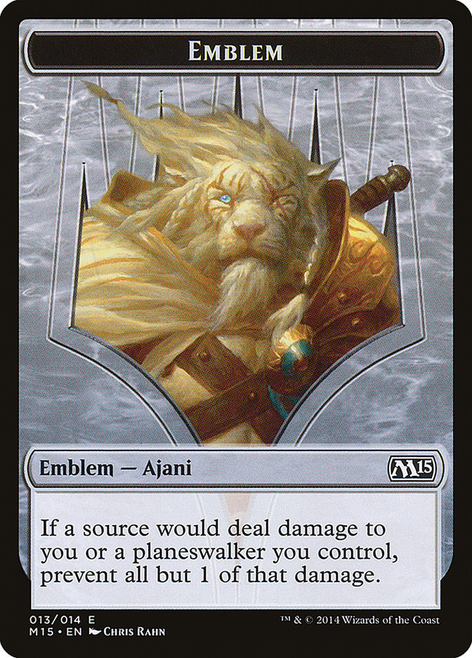 Ajani Steadfast Emblem [Magic 2015 Tokens] | The CG Realm