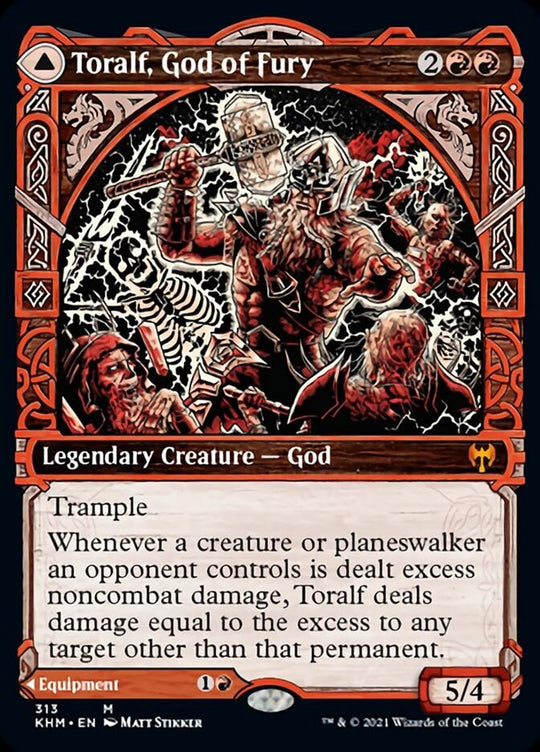 Toralf, God of Fury (Showcase) (KHM-313) - Kaldheim: (Showcase)