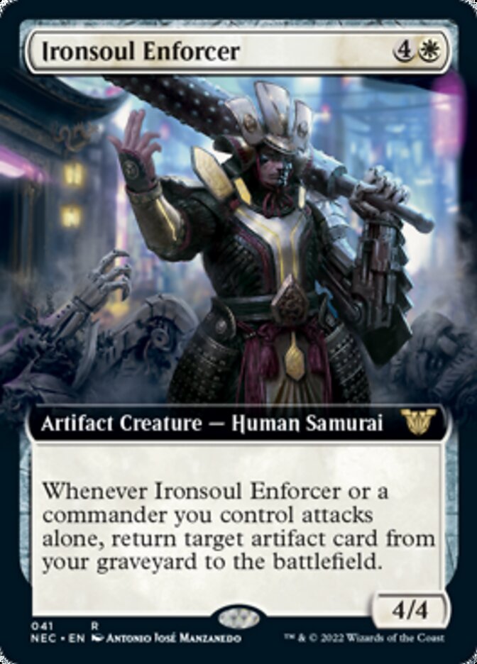 Ironsoul Enforcer (Extended Art) [Kamigawa: Neon Dynasty Commander] | The CG Realm