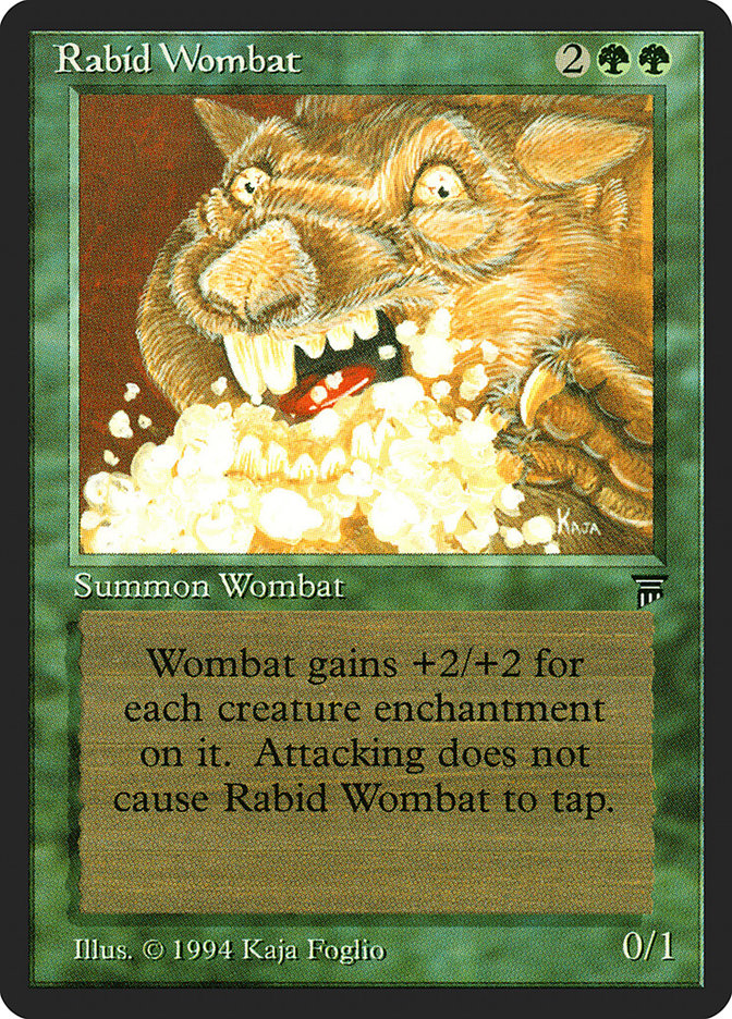 Rabid Wombat [Legends] | The CG Realm