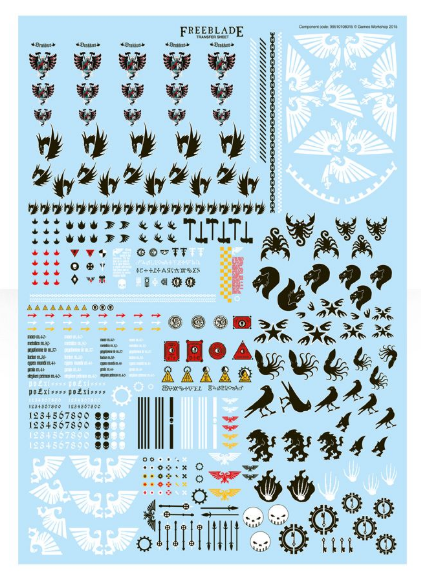 Freeblade Transfer Sheet
