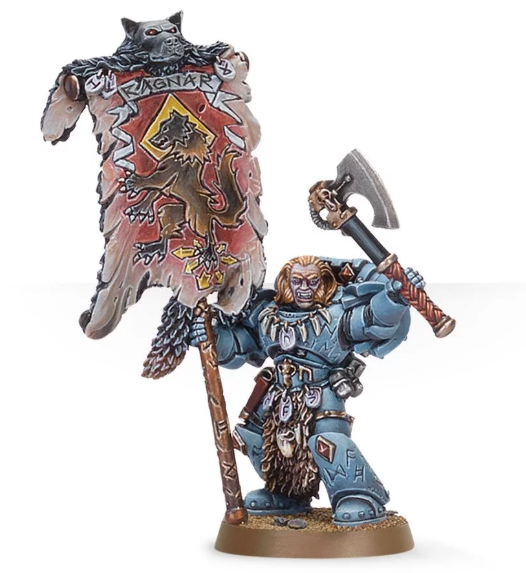 Grey Hunter with Wolf Standard