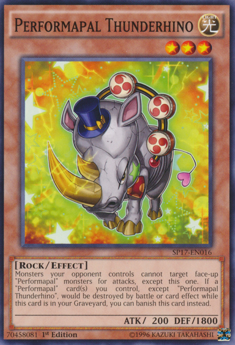 Performapal Thunderhino [SP17-EN016] Common | The CG Realm