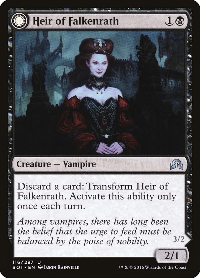 Heir of Falkenrath (SOI-116) - Shadows over Innistrad: (Double Faced Transform)