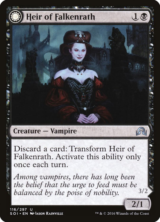 Heir of Falkenrath (SOI-116) - Shadows over Innistrad: (Double Faced Transform)