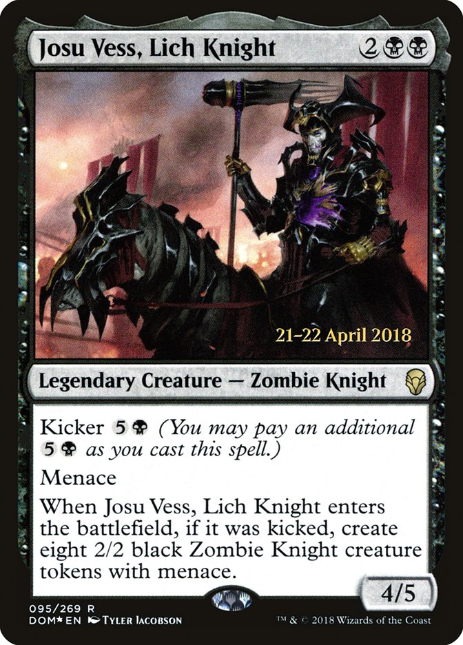 Josu Vess, Lich Knight [Dominaria Prerelease Promos] | The CG Realm