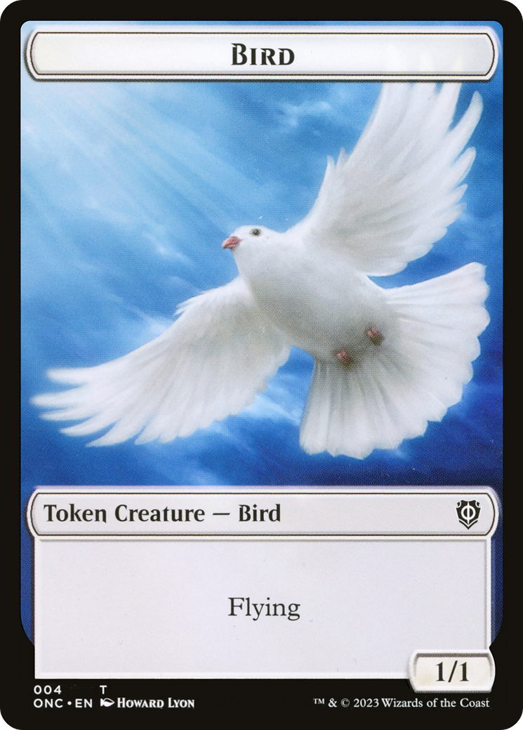 Bird // Cat Double-Sided Token [Phyrexia: All Will Be One Commander Tokens] | The CG Realm
