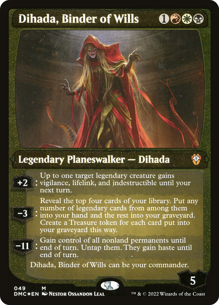 Dihada, Binder of Wills (Showcase Display Commander) [Dominaria United Commander] | The CG Realm