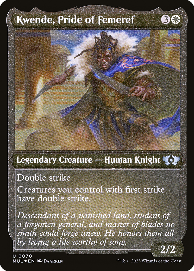 Kwende, Pride of Femeref (Foil Etched) [Multiverse Legends] | The CG Realm