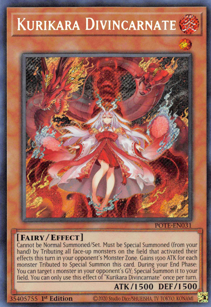 Kurikara Divincarnate [POTE-EN031] Secret Rare | The CG Realm