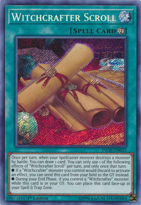 Witchcrafter Scroll [INCH-EN025] Secret Rare | The CG Realm