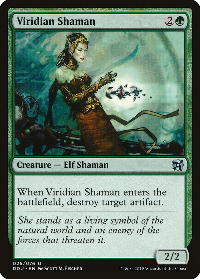 Viridian Shaman [Duel Decks: Elves vs. Inventors] | The CG Realm