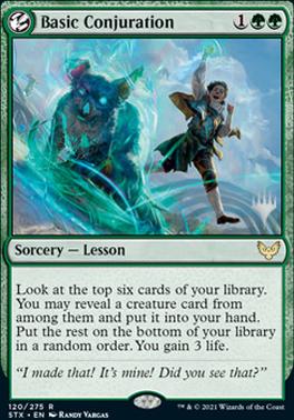 Basic Conjuration (Promo Pack) [Strixhaven: School of Mages Promos] | The CG Realm