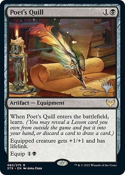 Poet's Quill (Promo Pack) [Strixhaven: School of Mages Promos] | The CG Realm