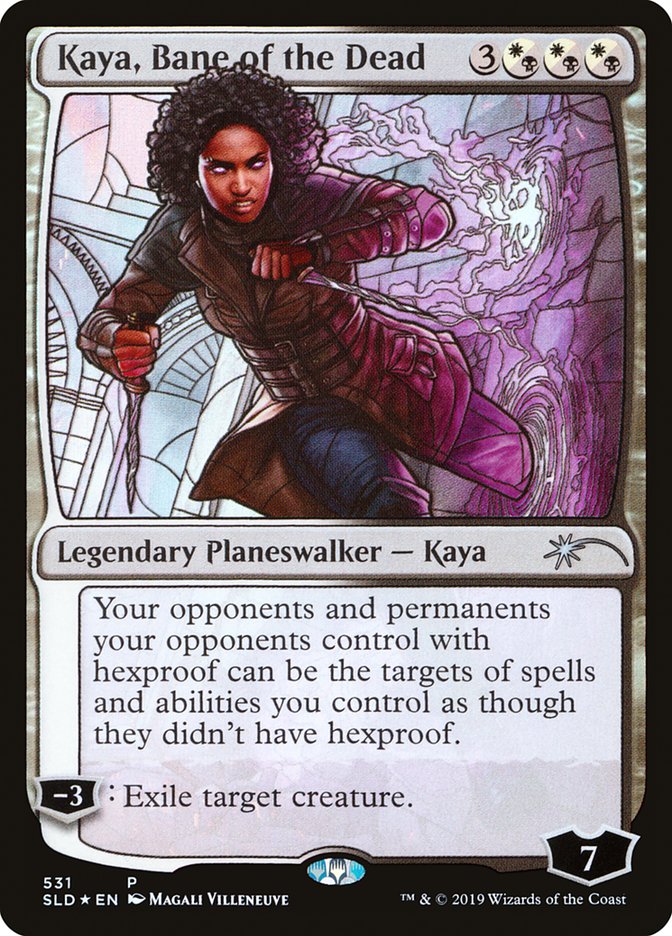Kaya, Bane of the Dead (Stained Glass) [Secret Lair Drop Promos] | The CG Realm