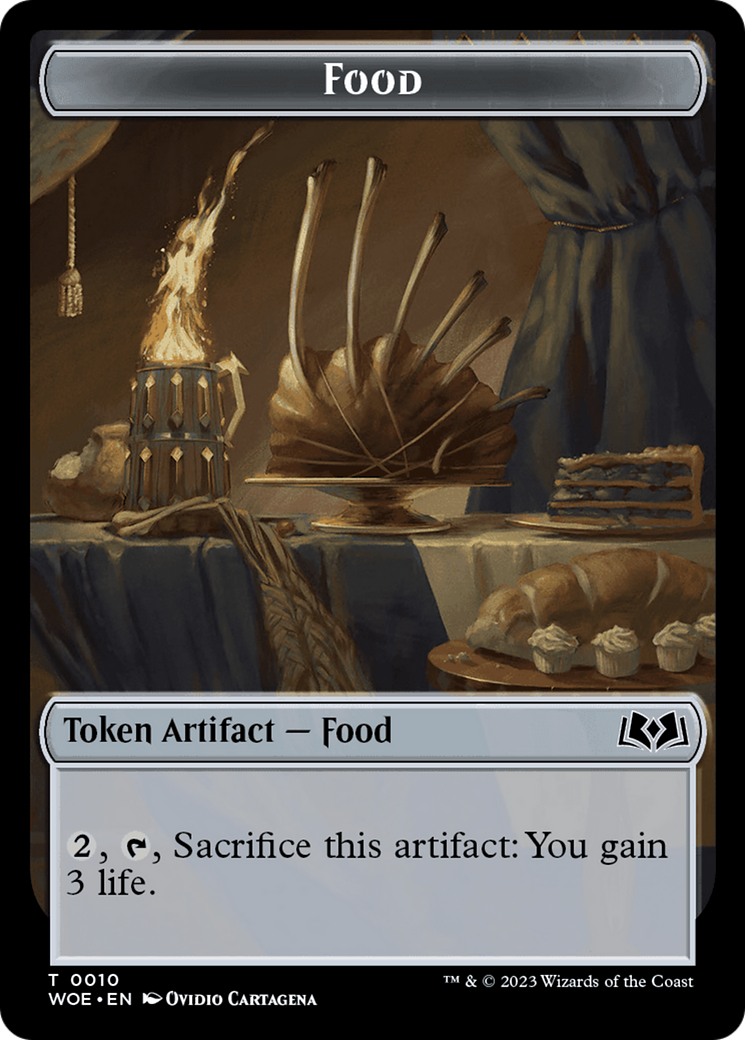 Faerie // Food (0010) Double-Sided Token [Wilds of Eldraine Tokens] | The CG Realm