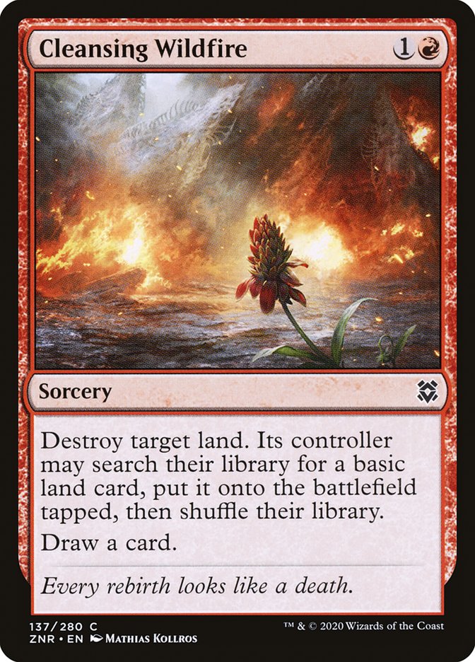 Cleansing Wildfire [Zendikar Rising] | The CG Realm