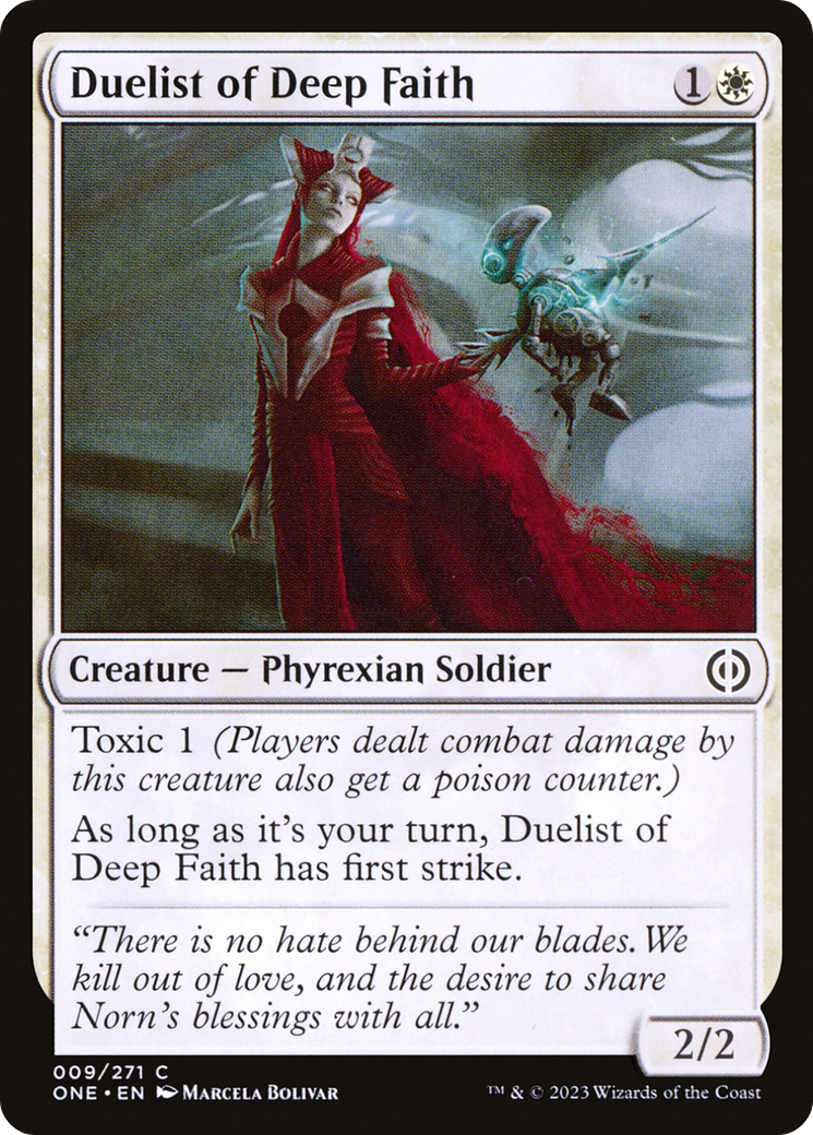 Duelist of Deep Faith [Phyrexia: All Will Be One] | The CG Realm