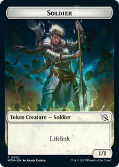 Soldier // Teferi Akosa of Zhalfir Emblem Double-Sided Token [March of the Machine Tokens] | The CG Realm