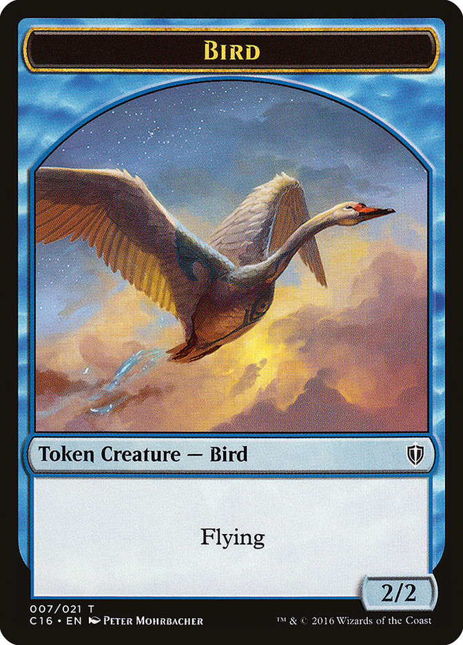 Bird Token (007/021) [Commander 2016 Tokens] | The CG Realm