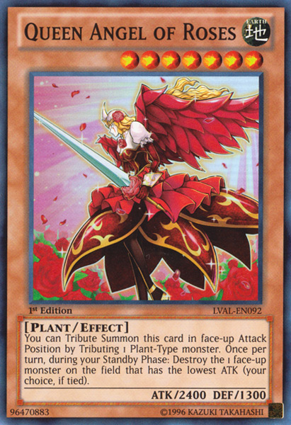 Queen Angel of Roses [LVAL-EN092] Super Rare | The CG Realm