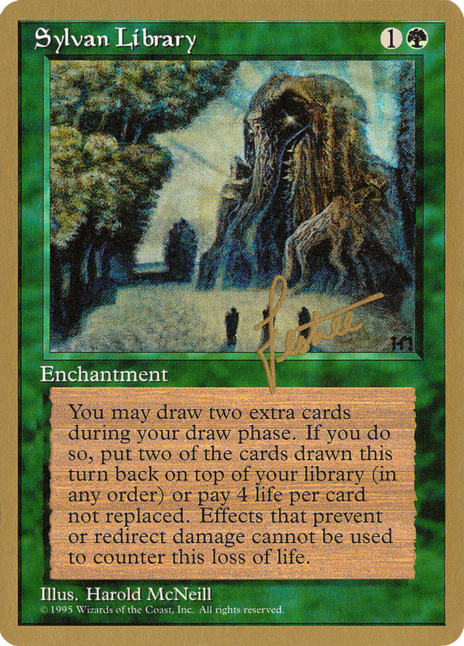Sylvan Library (Bertrand Lestree) [Pro Tour Collector Set] | The CG Realm