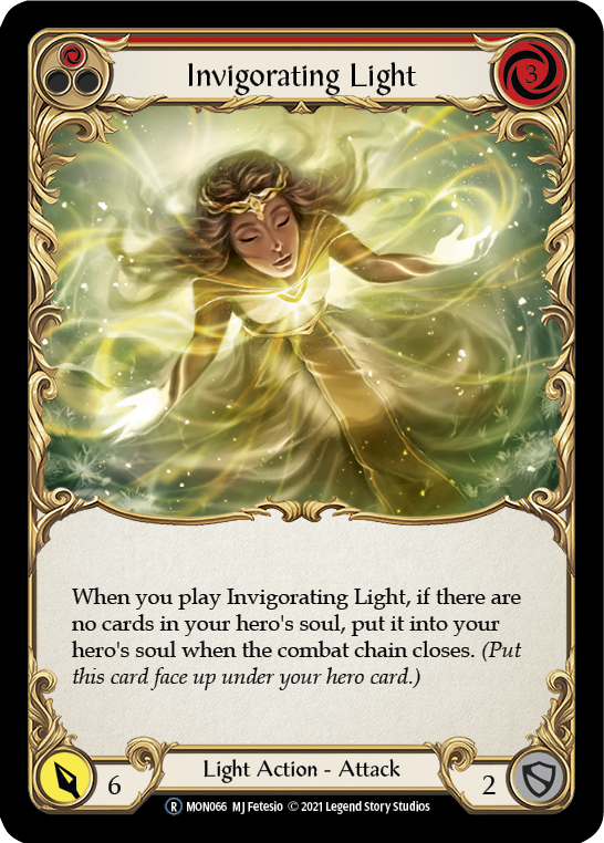 Invigorating Light (Red) [U-MON066] (Monarch Unlimited)  Unlimited Normal | The CG Realm