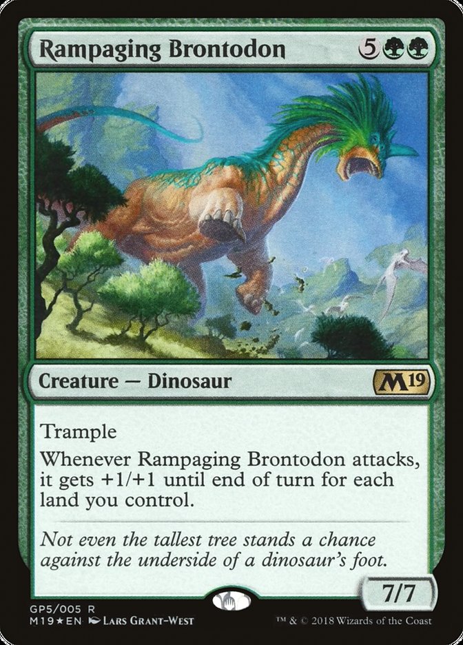 Rampaging Brontodon [Magic 2019 Gift Pack] | The CG Realm