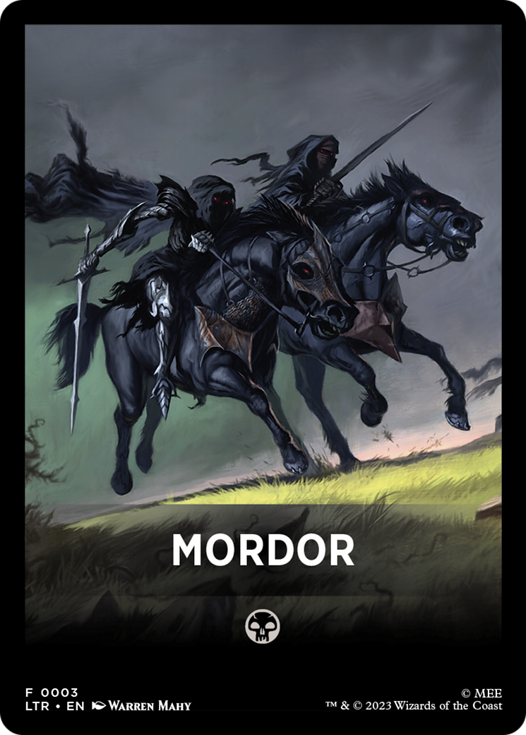 Mordor Theme Card [The Lord of the Rings: Tales of Middle-Earth Tokens] | The CG Realm