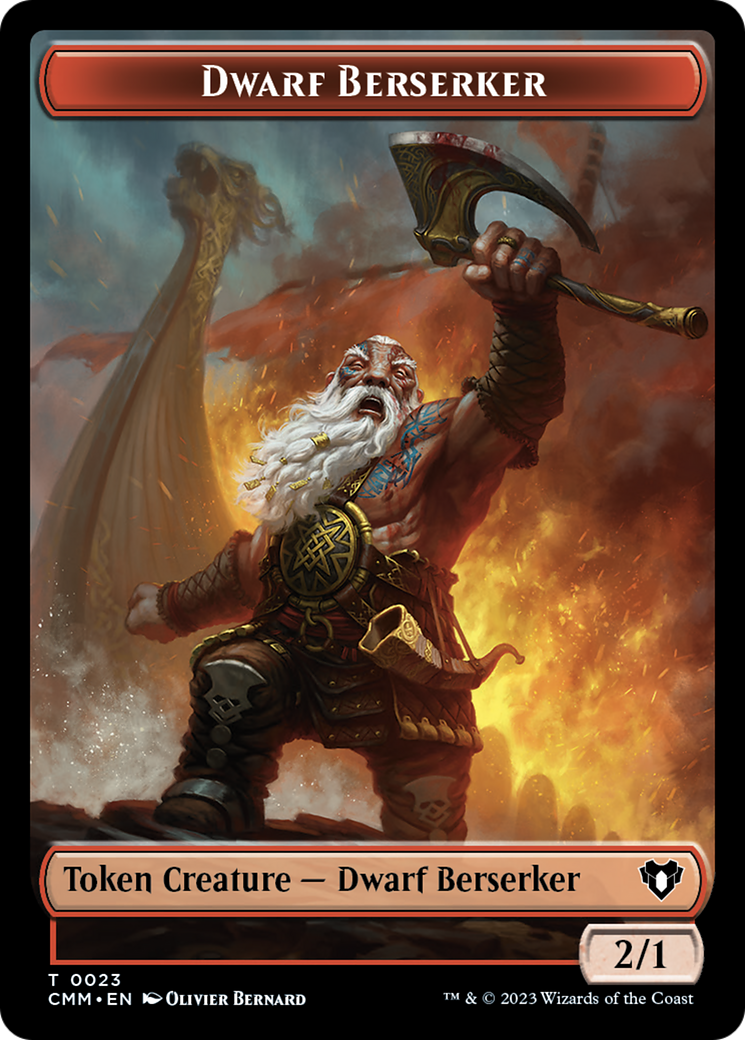 Dwarf Berserker Token [Commander Masters Tokens] | The CG Realm
