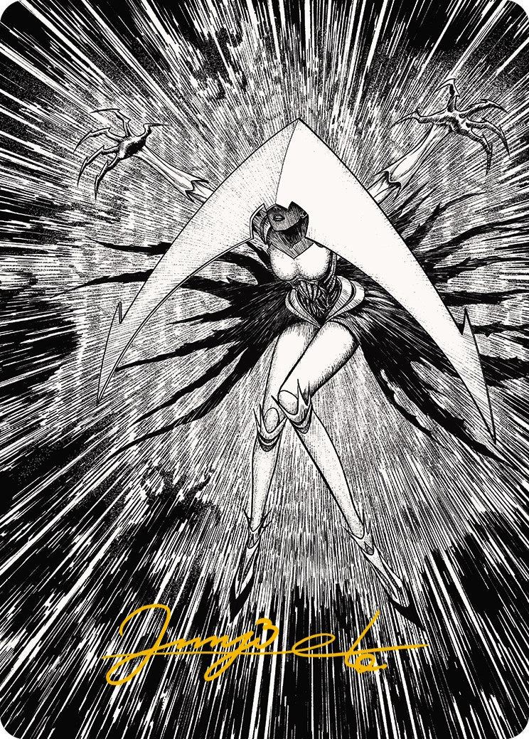 Elesh Norn, Mother of Machines 2 Art Card (Gold-Stamped Signature) [Phyrexia: All Will Be One Art Series] | The CG Realm